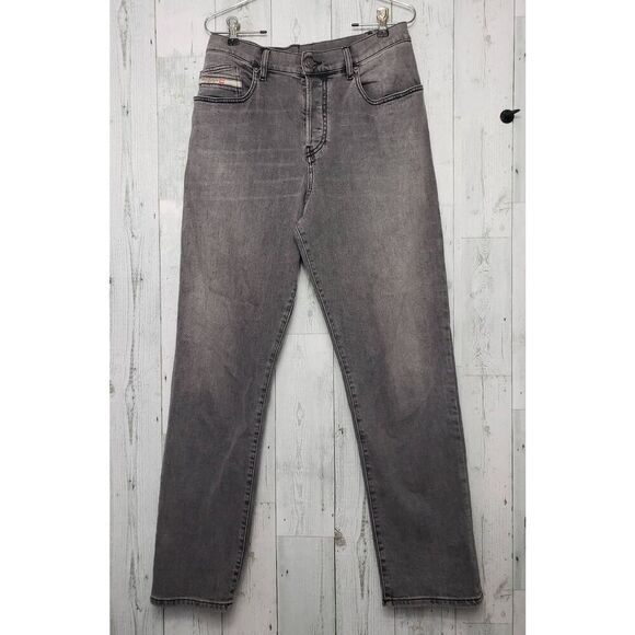 Diesel Button Fly Men's Distressed / Faded Black / Grey Jeans Sz. 36 Waist - Picture 1 of 7